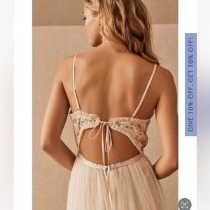 Needle & Thread Emma Ditsy cami maxi dress